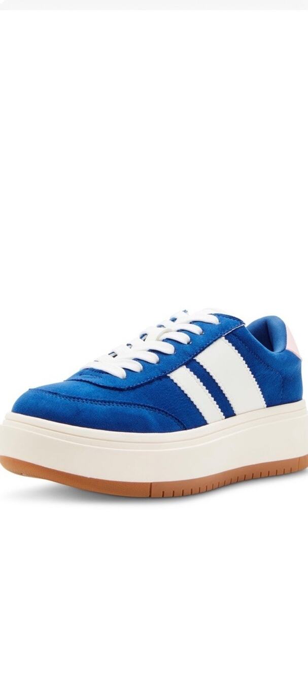 Steve Madden Girl Navida Women's Cobalt blue/ White Size 7 M Sneakers